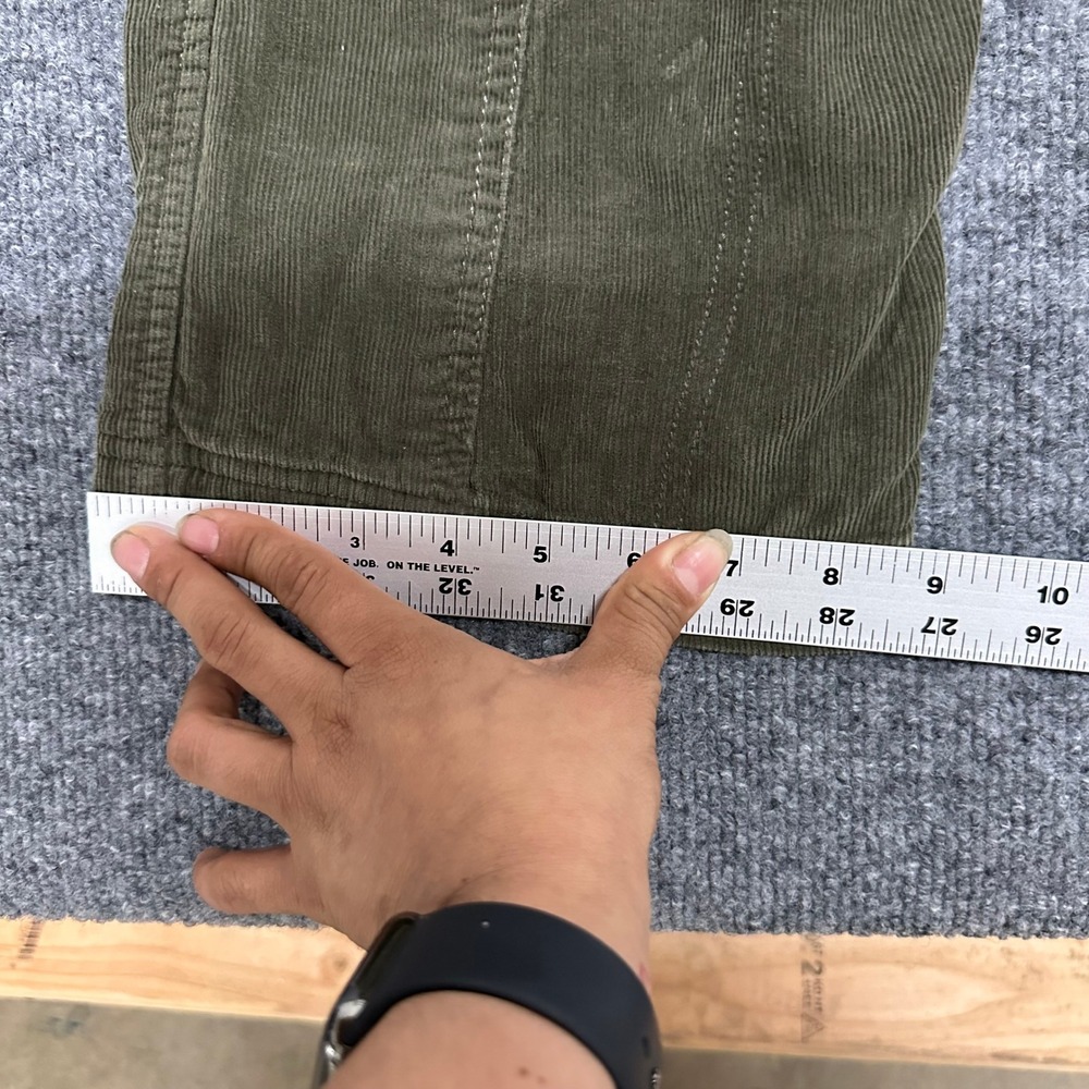 Fatdog Cargo Pants Womens Size S Olive Green Corduroy Utility Tactical Multi - Picture 2 of 9